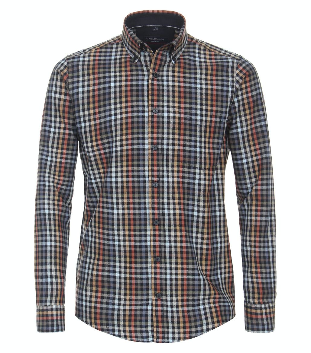 Picture of Tall Casual Fit Long Sleeve Shirt 72 cm sleeve length, blue multi check