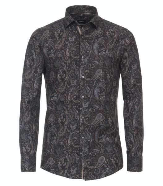 Show details for Tall Modern Fit Long Sleeve Shirt 72 cm Sleeve, paisley brown Picture of Tall Modern Fit Long Sleeve Shirt 72 cm Sleeve, paisley brown