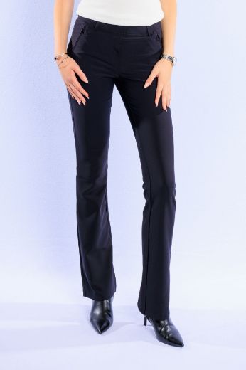 Picture of Tall Janna Kick Pull-on Trousers L38 inch, black