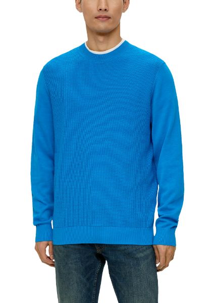 Agrandir l'image de s.Oliver Tall Pullover en Maille Structurée Image de s.Oliver Tall Pullover en Maille Structurée
