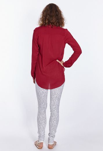 Image de Wonderjeans Skinny L37 pouces, blanc gris imprimé léo