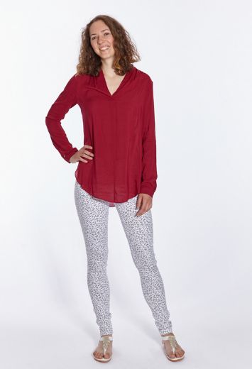 Image de Wonderjeans Skinny L37 pouces, blanc gris imprimé léo