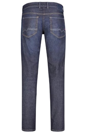 Picture of MAC jeans Arne Pipe DenimFLEXX L38 inches, dark blue rinsed