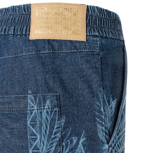 Image de Tall Chiara Pull-on Jeans Trousers L36 Inch, dark blue laser print