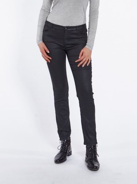 Zeige Details für Tall Cropped Jenny Zip Schmale Hose Lederlook Bild von Tall Cropped Jenny Zip Schmale Hose Lederlook
