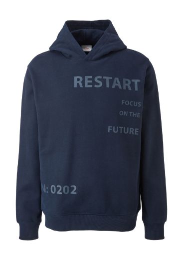 Picture of s.Oliver Hoodie Sweatshirt with Tone-on-Tone Print