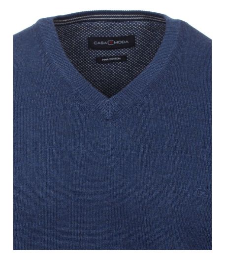 Bild von Tall Herren Feinstrickpullover V-Ausschnitt