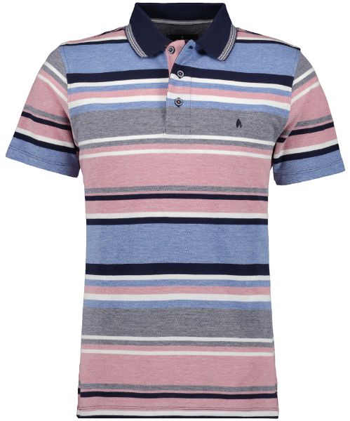 Show details for Tall Polo Shirt Short Sleeve, red blue striped Picture of Tall Polo Shirt Short Sleeve, red blue striped