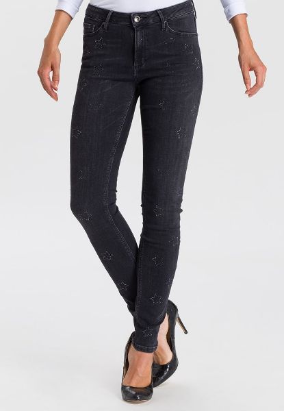 Show details for Cross jeans Alan skinny L36, black stars Picture of Cross jeans Alan skinny L36, black stars