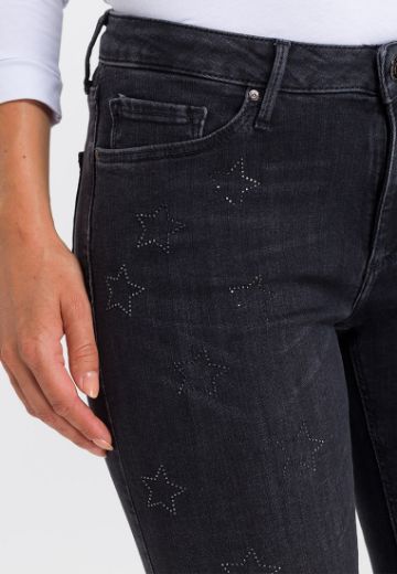 Picture of Cross jeans Alan skinny L36, black stars