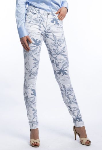 Bild von Tall Wonderjeans Skinny L38 Inch, jungle leaf print