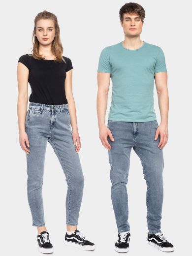 Bild von Tall Unisex Jeans Chino Bull, denim blue grey