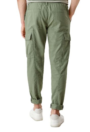 Picture of s.Oliver Tall Cargo Trousers Detroit with Linen L36 Inch, sand