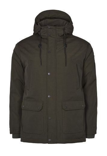 Picture of Hooded Winter Parka, black olive