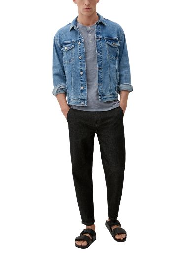 Image de s.Oliver Tall T-shirt avec Encolure en Henley