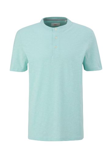 Image de s.Oliver Tall T-shirt avec Encolure en Henley