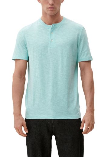 Image de s.Oliver Tall T-shirt avec Encolure en Henley