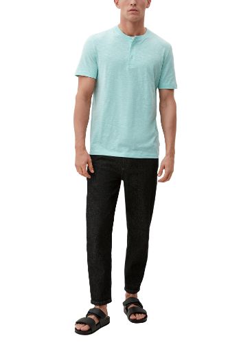 Image de s.Oliver Tall T-shirt avec Encolure en Henley