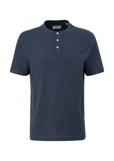 Image de s.Oliver Tall T-shirt avec Encolure en Henley
