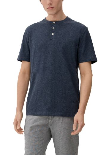 Image de s.Oliver Tall T-shirt avec Encolure en Henley