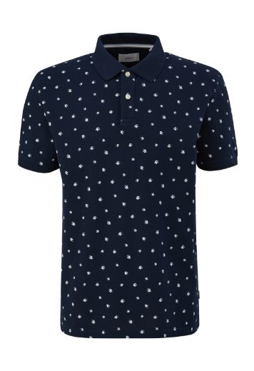 Image de s.Oliver Tall Polo à Imprimé Minimal