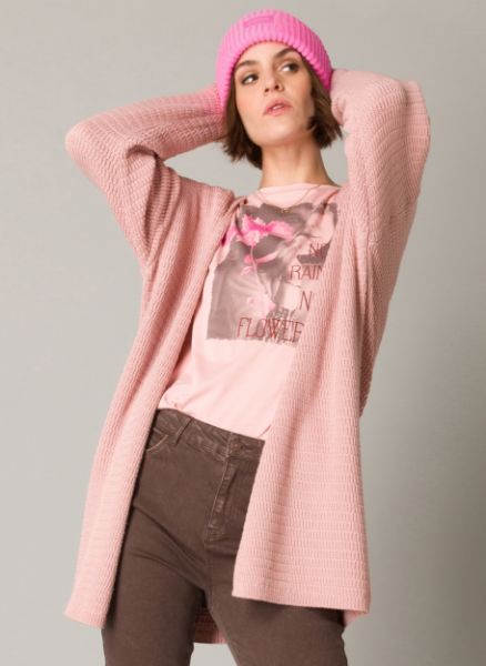 Zeige Details für Offener Cardigan mit Strukturstrick Bild von Offener Cardigan mit Strukturstrick