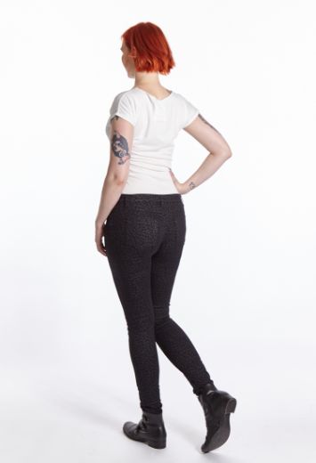 Picture of Wonderjeans skinny L37 inches, black grey leo print