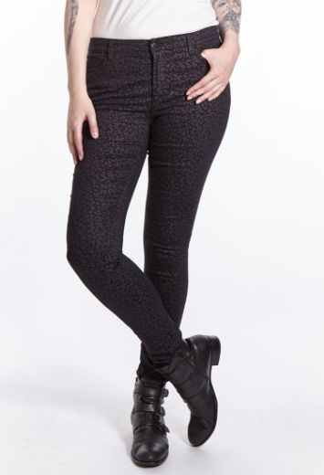 Picture of Wonderjeans skinny L37 inches, black grey leo print
