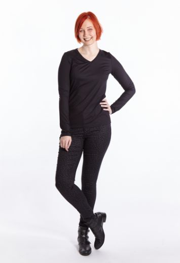 Picture of Wonderjeans skinny L37 inches, black grey leo print