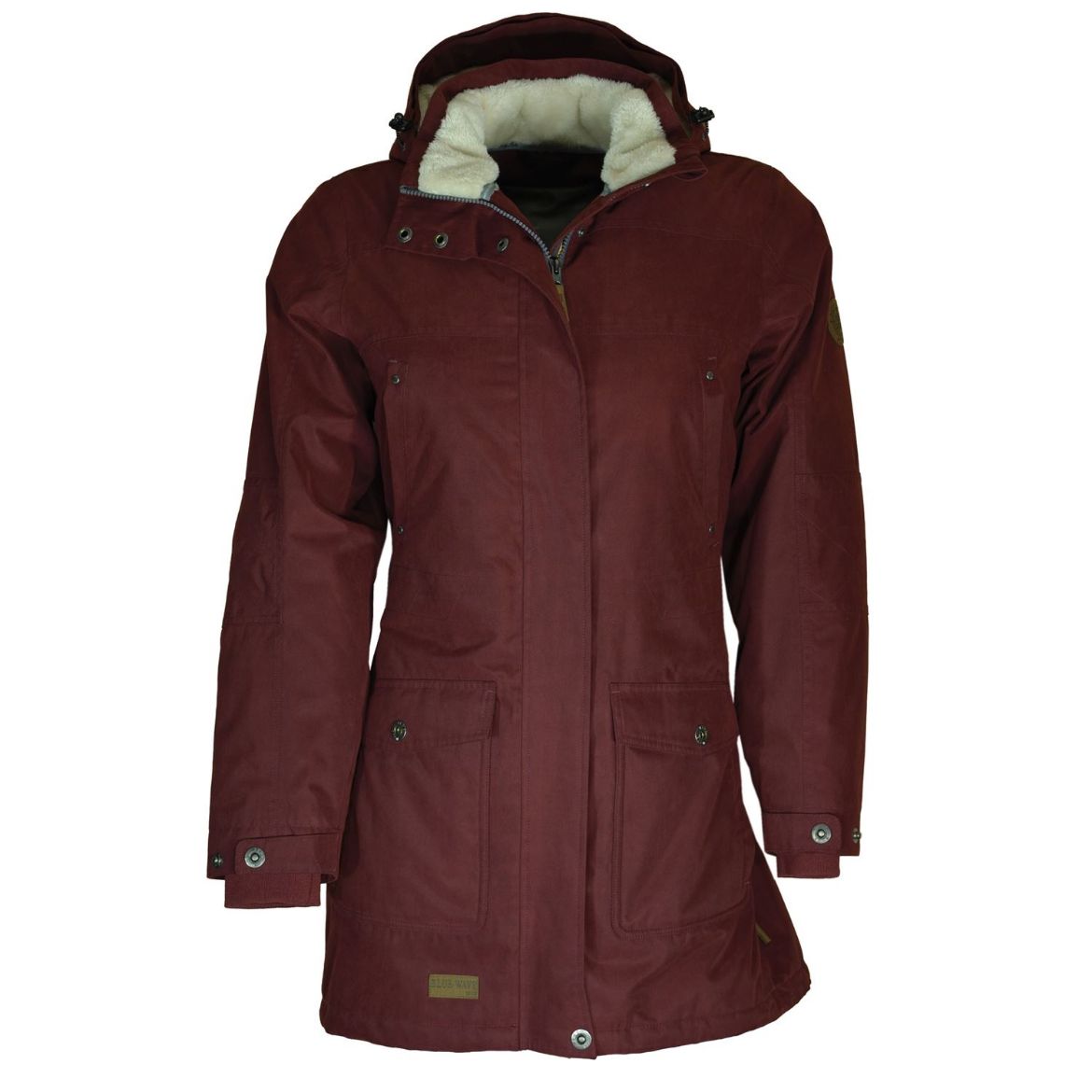 Picture of Tall Parka Padded, bordeaux red