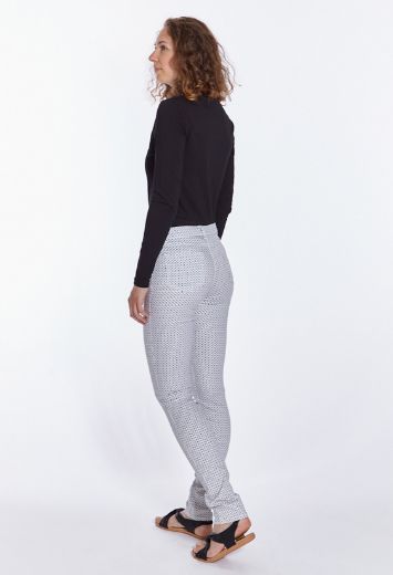 Bild von Wonderjeans Classic L37 Inch, white dark grey diamond