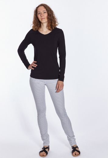 Bild von Wonderjeans Classic L37 Inch, white dark grey diamond
