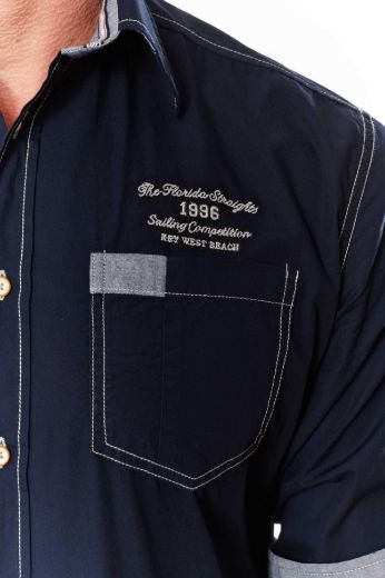 Image de Chemise Décontractée à Manches Longues avec Broderie