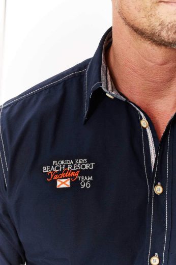 Image de Chemise Décontractée à Manches Longues avec Broderie