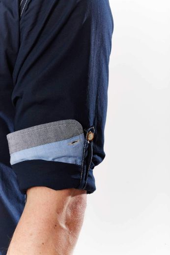 Image de Chemise Décontractée à Manches Longues avec Broderie