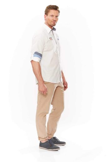 Image de Chemise Décontractée à Manches Longues avec Broderie