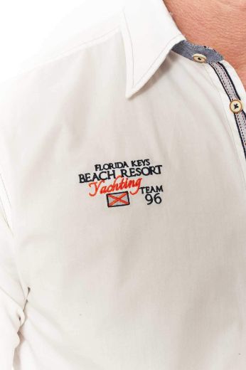 Image de Chemise Décontractée à Manches Longues avec Broderie