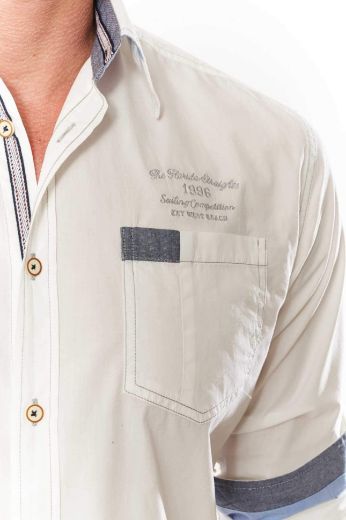 Image de Chemise Décontractée à Manches Longues avec Broderie