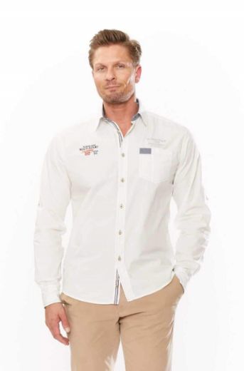 Image de Chemise Décontractée à Manches Longues avec Broderie