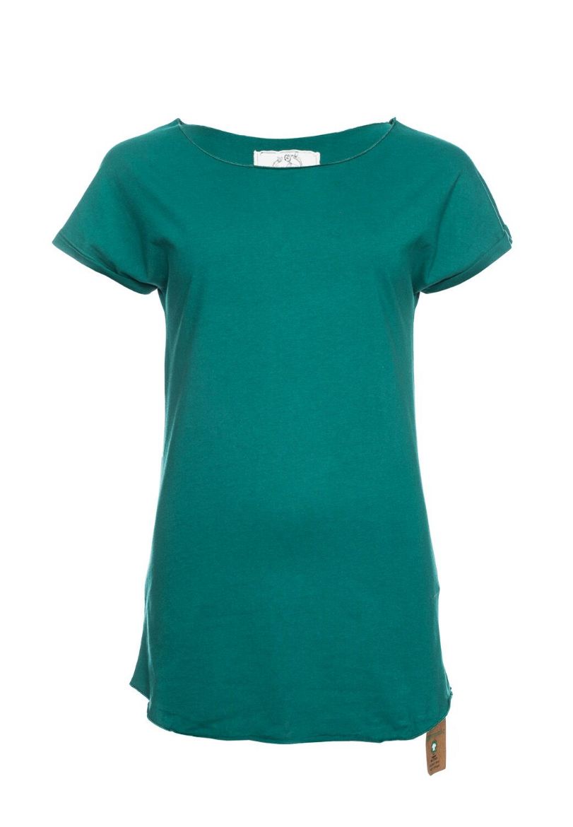 Image de Coton organique T-shirt Anju, vert pacifique
