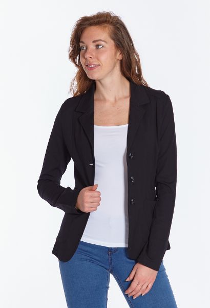 Show details for Jersey blazer, black Picture of Jersey blazer, black