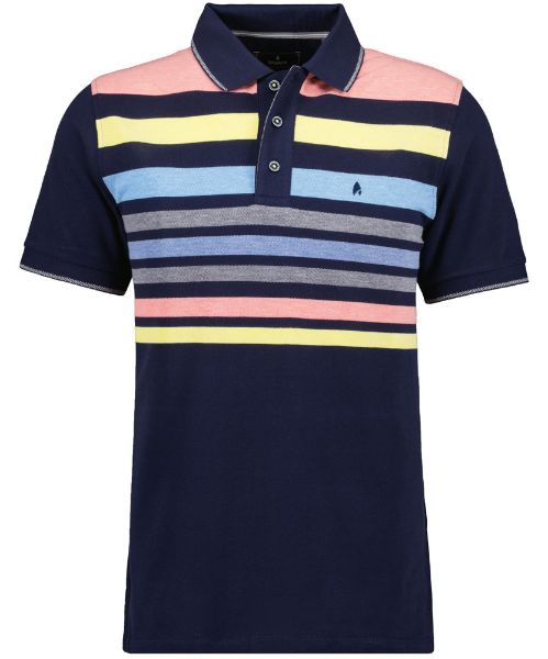 Show details for Tall Polo Shirt Short Sleeve, multi colour striped Picture of Tall Polo Shirt Short Sleeve, multi colour striped