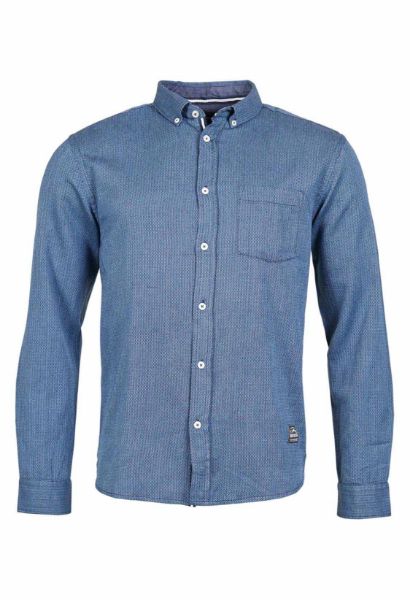 Show details for Long sleeve shirt with fine herringbone pattern Picture of Long sleeve shirt with fine herringbone pattern