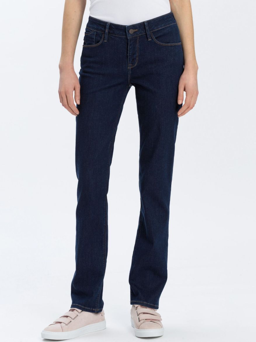 Picture of Cross jeans Rose straight leg L36 inches, clean dark blue