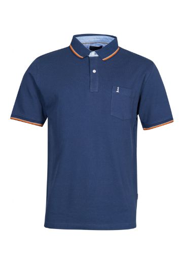 Image de Polo t-shirt avec rayures contrastées sur le col