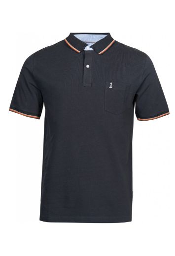 Image de Polo t-shirt avec rayures contrastées sur le col