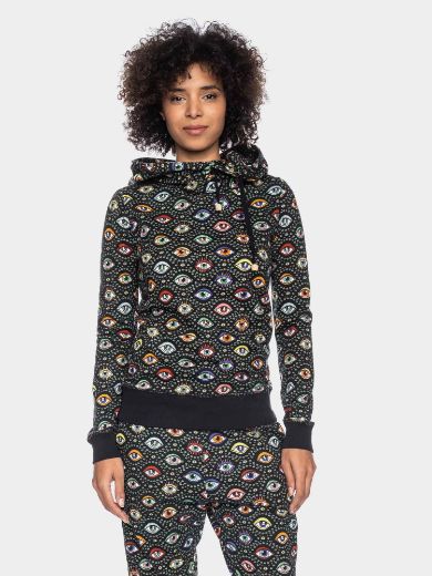 Picture of Hooded sweatschirt Jondra organic cotton, eye print