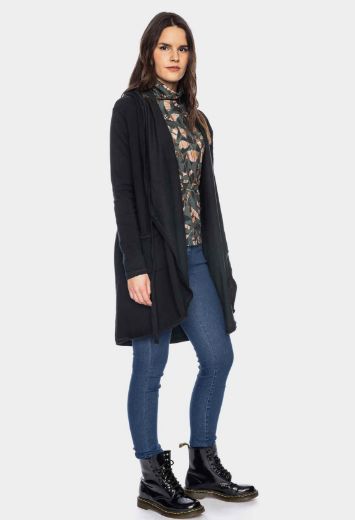 Picture of Knitted coat Emilia organic cotton (GOTS), jet black