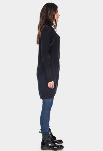 Picture of Knitted coat Emilia organic cotton (GOTS), jet black