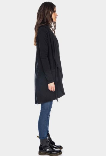 Picture of Knitted coat Emilia organic cotton (GOTS), jet black